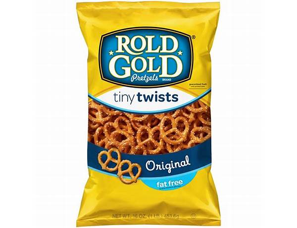 Rold gold tiny twists original pretzels 16 ounce plastic bag food facts